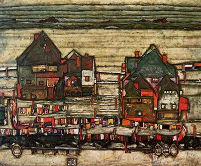 Houses with Laundry (Seeburg) Egon Schiele